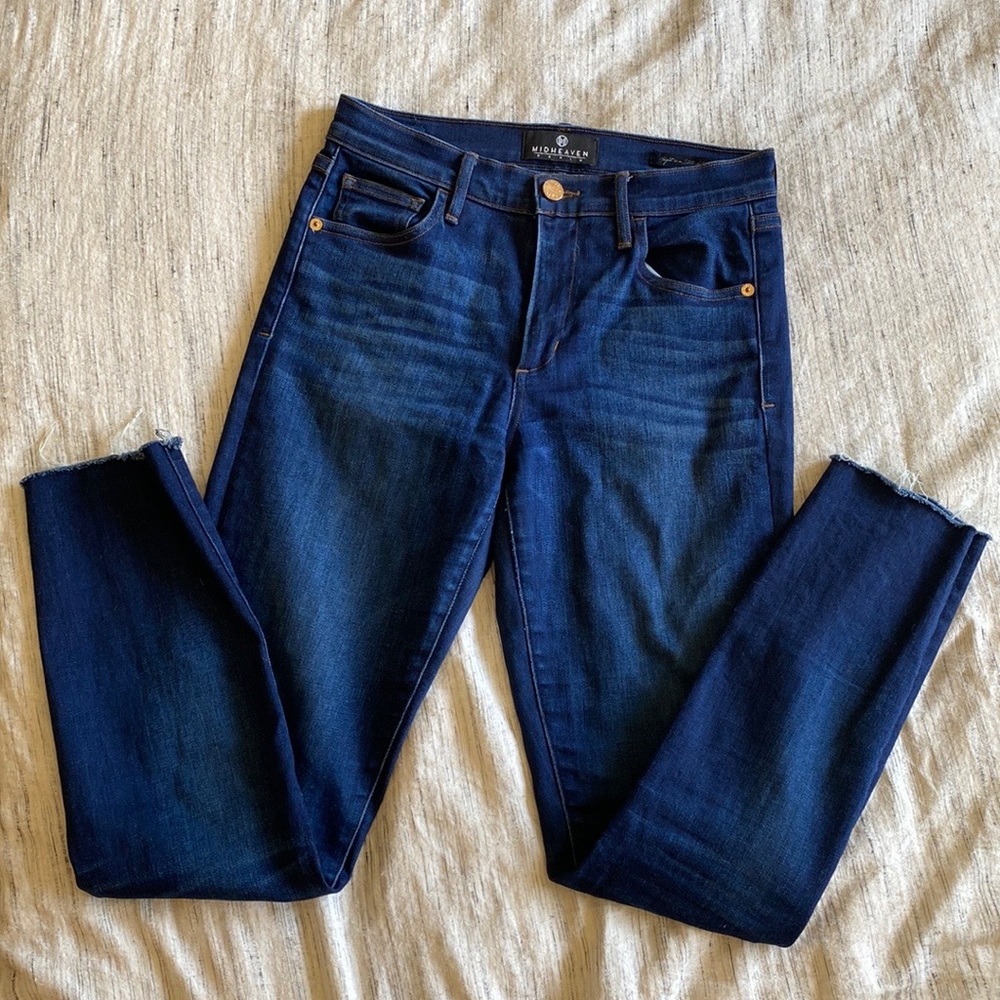 MIDHEAVEN Denim Dark Wash Skinny Jean